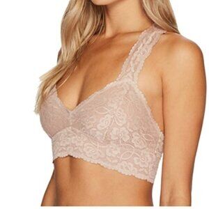 Free People Galloon Racerback Beige Lace Bralette